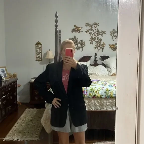 Vtg After‎ Six by Rudofker black tuxedo jacket